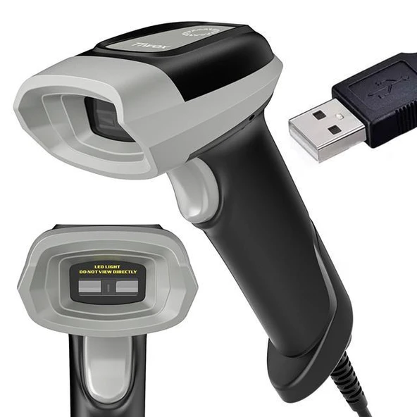 Tiwox VS-331 USB 1D CCD El Tipi USB Kablolu Barkod Okuyucu ürün görseli