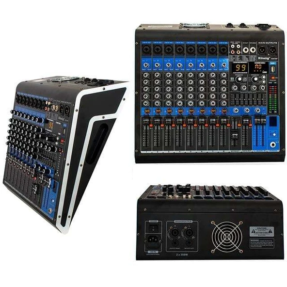 König Ka-8700 8 Kanal 2X350 Watt 99 Dsp Mıxer Amfi ürün görseli 1