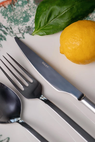 Soley | ARMA | 6 kişilik 30 Parça Çatal Kaşık Bıçak Takımı - 3