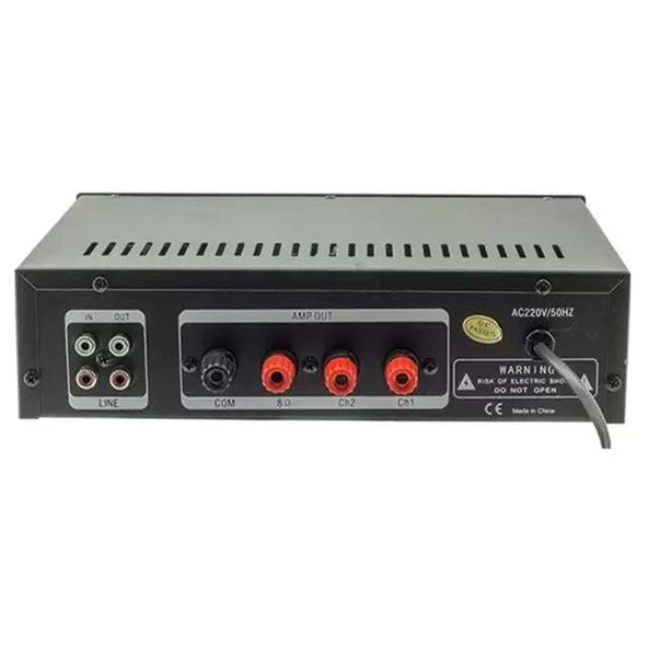 König K-100 - 80 Watt Usb/Bluetooth/2 Mik Giriş Trafolu Anfi - Resim 2