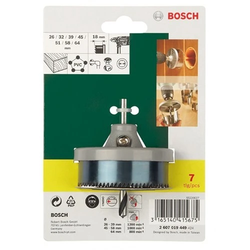 BOSCH DIY 7 PARÇA AHŞAP DELİK AÇMA TESTERESİ - Resim 2