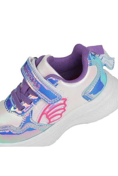 Buckhead 3041 Kız Çocuk Renkli Işıklı Cırtlı Spor Ayakkabı - 12