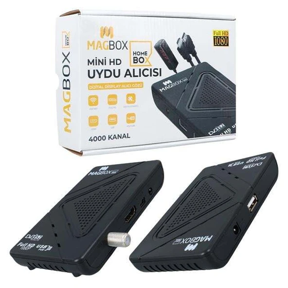 Magbox Homebox Full HD Uydu Alıcısı 4000 Kanal TKGS / Youtube / USB Destekli (Uzatma Display Gözlü) - Resim 2