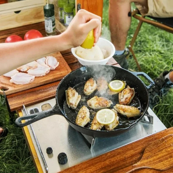 Demir Döküm Tava - Naturehike Ultra Light - 10 Inch - Resim 4