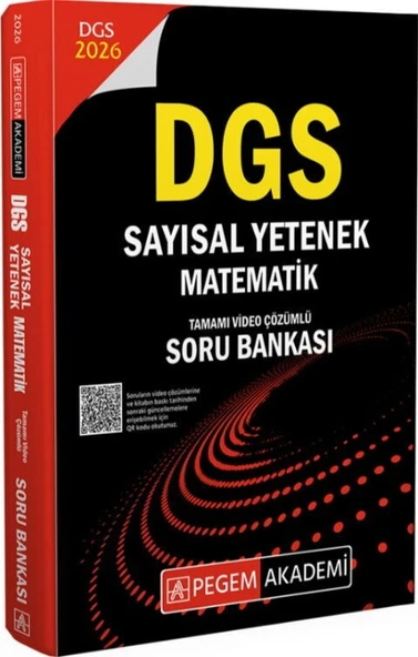 2026 DGS Sayısal Yetenek Matematik Tamamı Video Çözümlü Soru Bankası Pegem Yayınları