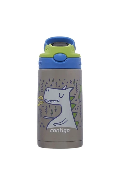 Contigo Gizmo Dragon Çelik Çocuk Suluğu 380ml Mavi 2178082 - 1