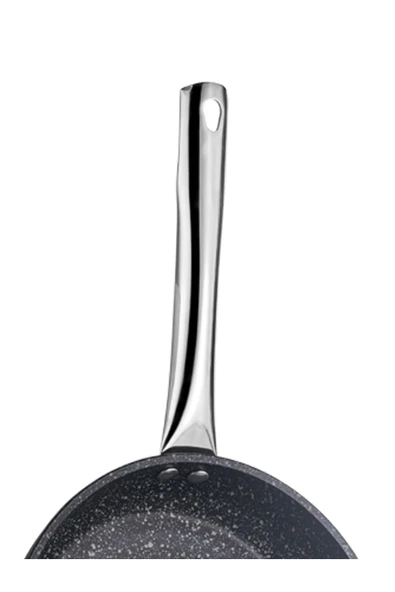FALEZ Black Line Granit Döküm 20 Cm Tava Siyah - 4