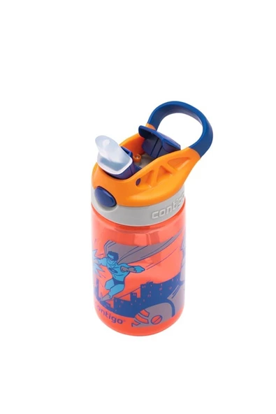 Contigo Gizmo Flip Süper Kahraman Çocuk Suluğu 420ml Turuncu - 4