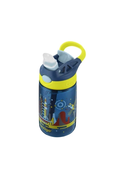 Contigo Gizmo Flip Uzay Tek El Bas Iç Emzikli Çocuk Su Matarası 420ml - 4