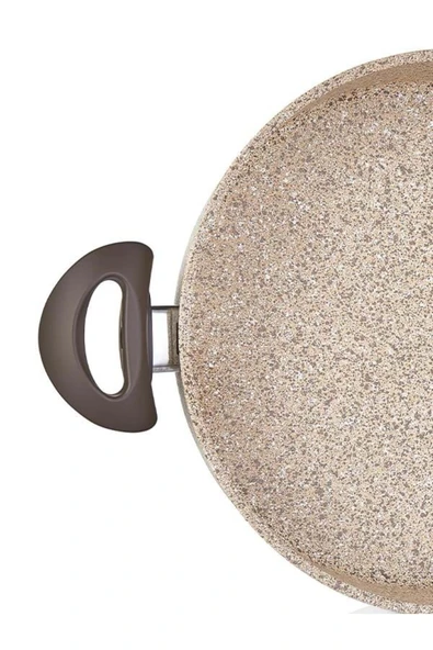 FALEZ Creamy Sığ Tencere 24 Cm - Resim 5