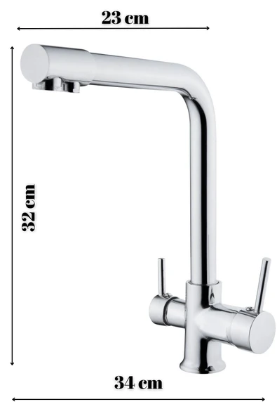 water jobs Arıtmalı Paslanmaz Çelik Mutfak Eviye Bataryası - Resim 2