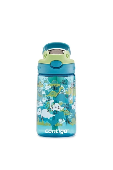 Contigo Gizmo Flip Pro Dinos Tritan Çocuk Suluğu 420ml Yeşil - 3