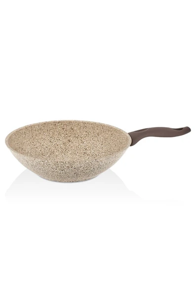 FALEZ Creamy 28 Cm Granit Wok Tava - 3