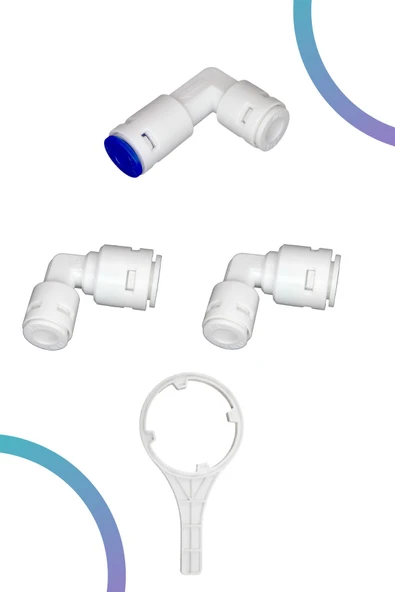 water jobs Su Arıtma Cihazı Membran Filtre Kabı (boş) / Bağlantı Ve Açma Aparatları - 3