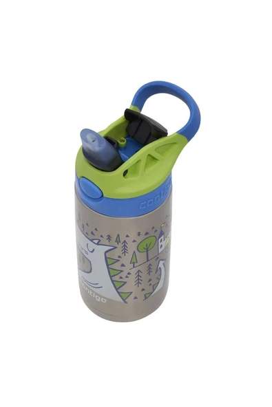 Contigo Gizmo Dragon Çelik Çocuk Suluğu 380ml Mavi 2178082 - 4