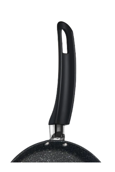FALEZ Black Line Krep Tava 24cm Siyah - 5