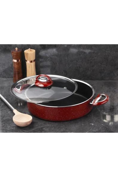 Taç Titan Granit Basık Tencere 32cm - 2