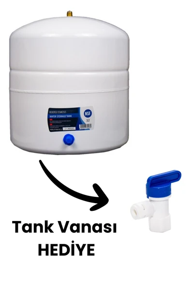 water jobs Su Arıtma Cihazı YERLİ NSF Sertifikalı 12 Lt (3,2g) Tank - Resim 2