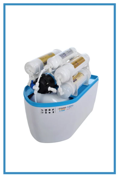 13 Aşamalı Kapalı Kasa Premium Compact Pompasız Mineralli  8 Litre Kırmızı Su Arıtma Cihazı - Resim 2