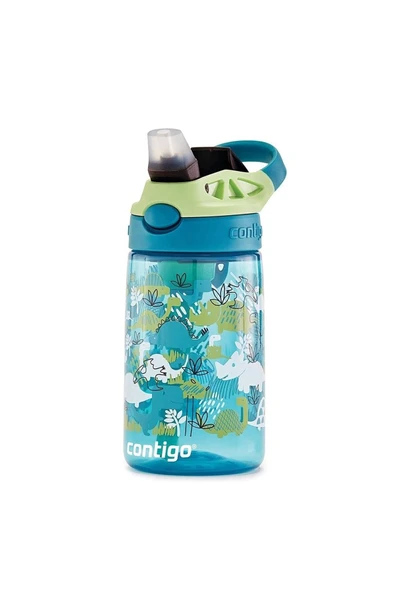 Contigo Gizmo Flip Pro Dinos Tritan Çocuk Suluğu 420ml Yeşil - 4