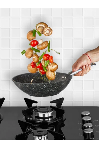 FALEZ Black Lıne 28 Wok Tava - 1