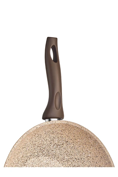 FALEZ Creamy 28 Cm Granit Wok Tava - 5