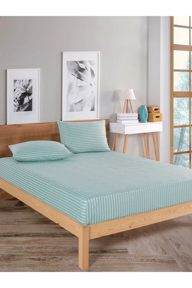 LUYASHOP Pamuklu Tek Kişilik Çarşaf Takımı Yastıklı - 4