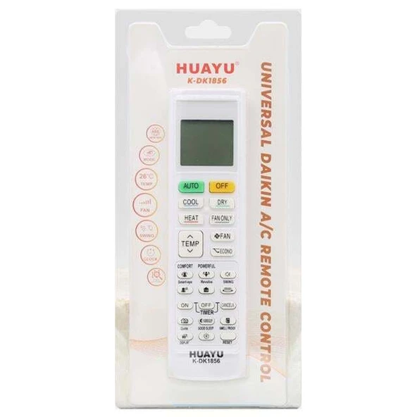 Huayu K-DK1856 Daikin Tüm Modeller Akıllı Universal Klima Kumandası - Resim 2