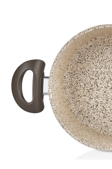 FALEZ Creamy 32 Cm Granit Derin Tencere - 6