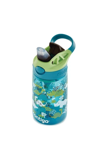 Contigo Gizmo Flip Pro Dinos Tritan Çocuk Suluğu 420ml Yeşil - 5