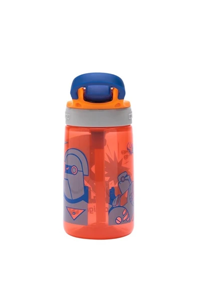 Contigo Gizmo Flip Süper Kahraman Çocuk Suluğu 420ml Turuncu - 6