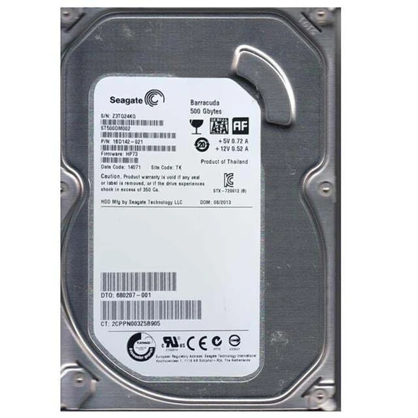 Seagate ST500DM002 ST 500 Gb Sata Harddisk Refresh ürün görseli 1