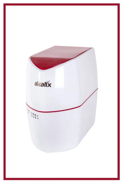 13 Aşamalı Kapalı Kasa Premium Compact Pompasız Mineralli  8 Litre Kırmızı Su Arıtma Cihazı ürün görseli