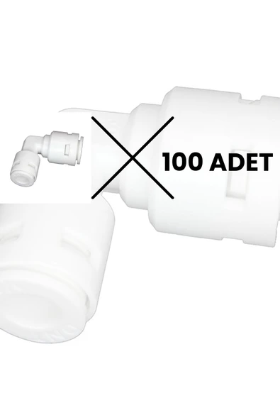 water jobs Su Arıtma Cihazı Filtre Dirseği / Quick - Quick Bağlantı /  100 ADET - 1
