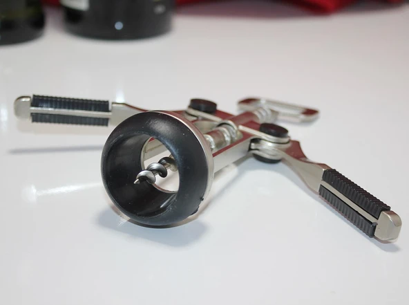 Paslanmaz Çelik Tirbuşon Şarap Açacağı Model 4 - 2