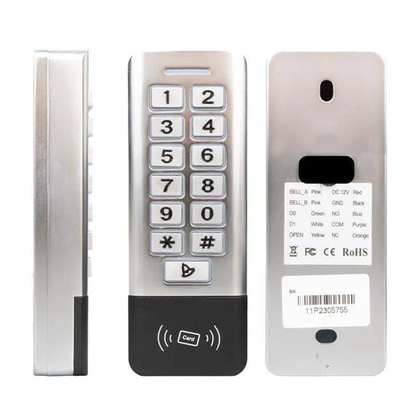 Novacom NC-MS11P Metal WP Şifre Matik Kart Okuyuculu Su Geçirmez ürün görseli