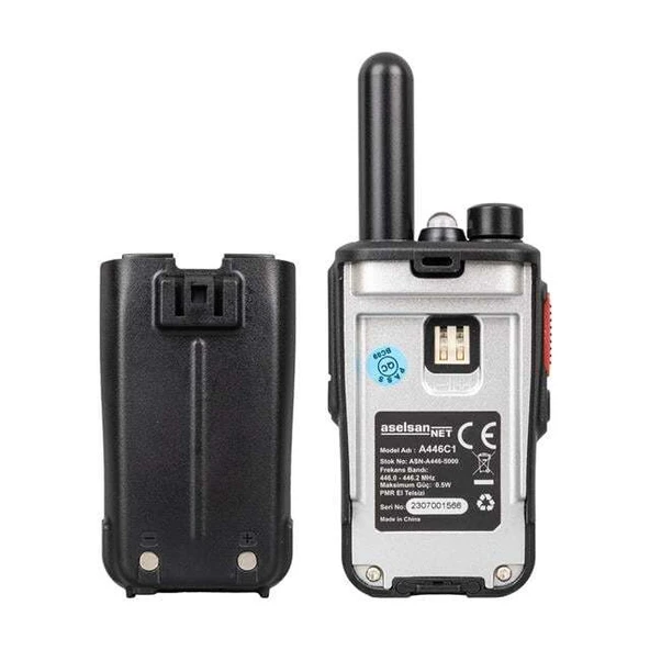 Aselsan A446C1 Tekli 16 Kanal 10km Pmr 446 Telsiz - 3