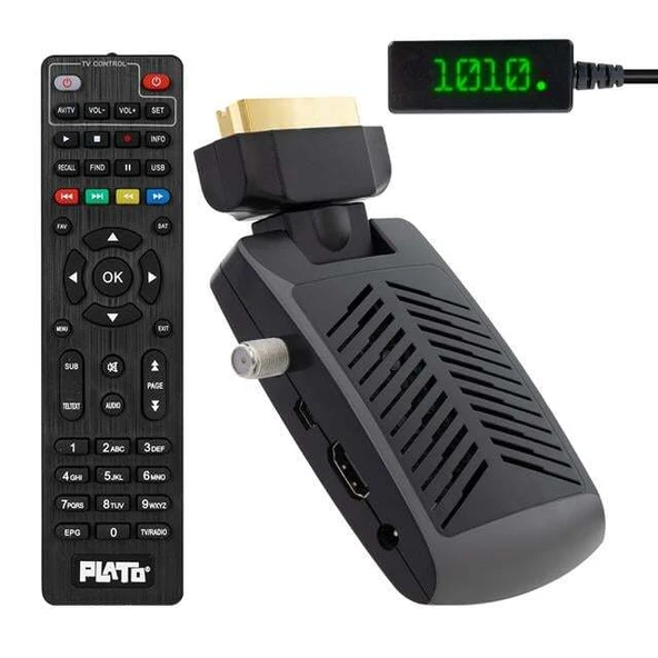 Plato Multi Mini Scart HD Uydu Alıcısı ürün görseli 1