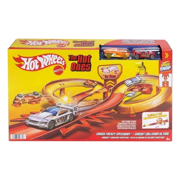 JFD11 Hot Wheels The Hot Ones Crash Speedway Frenzy - Resim 2