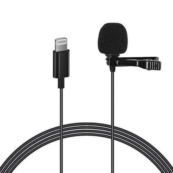 Magicvoice JH-041 Cep Telefonu için Lightning Youtuber Yaka Mikrofonu ürün görseli 1