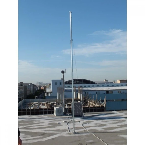 İstaBreeze Direk Seti 4 metre - Rüzgar Türbini için 15 kg taşıma kapasiteli - Resim 2