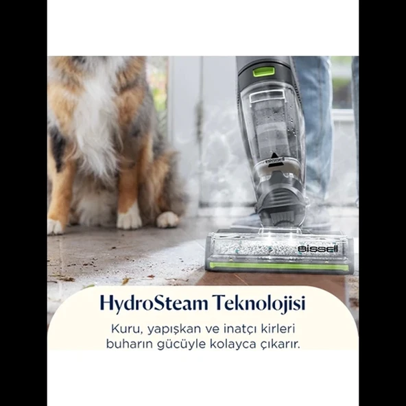Bissell Crosswave Hydrosteam Pet Select Buharlı Dikey Süpürme ve Silme Makinesi - Resim 6