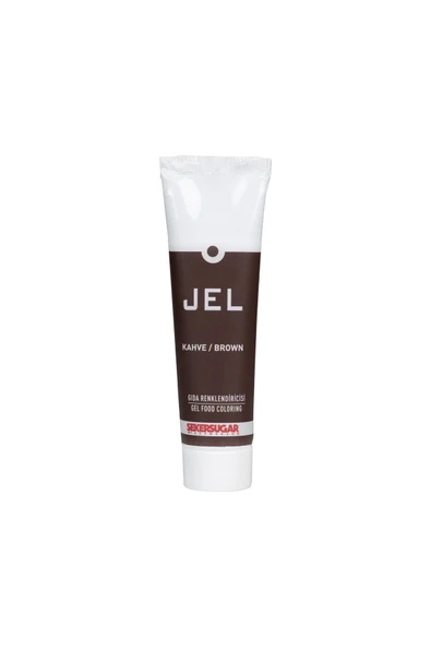 ŞEKER & SUGAR Yenilebilir Jel Gıda Boyası 100 Ml Kahve - 1