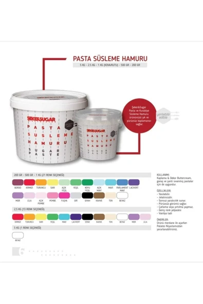 ŞEKER & SUGAR Mavi Şeker Hamuru 1 kg - 2