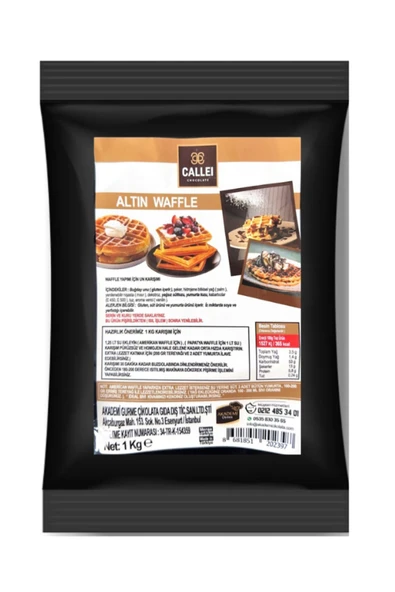 Callei Waffle Harcı Altın Tarif 1 Kg - 1