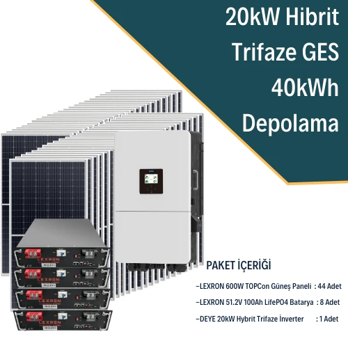 20KW TRİFAZE HİBRİT SİSTEM 3 ürün görseli