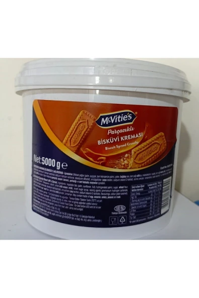 McVities bisküvi kreması parçacıklı biscuit spread crunchy 5 kg