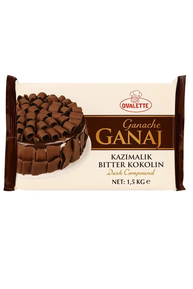 Katsan Ovalette Ovalette Bitter Kazımalık Ganaj 1.5 Kg - 1