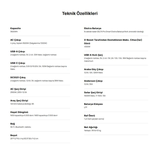EcoFlow DELTA Pro 3.6kWh Taşınabilir Güç Kaynağı - Resim 5