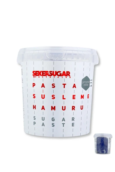 ŞEKER & SUGAR Şeker Hamuru 1 kg Lacivert - 1